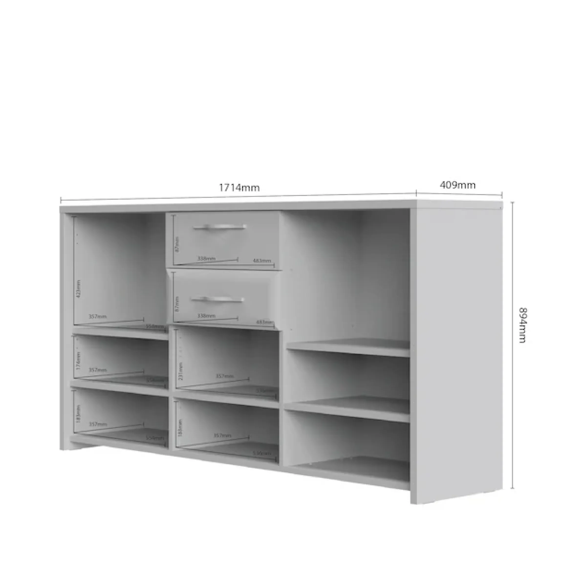 OTTO home Kommode »Gala« (H/B/T): 45/172/41cm,UV lackiert, kratzfest, hochglänzend, mit Beleuchtung