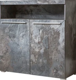 OTTO home Kommode »India, Breite 91cm, stilvolle Anrichte mit 2 Türen und offene Fach« Sideboard viel Stauraum, ohne Beleuchtung