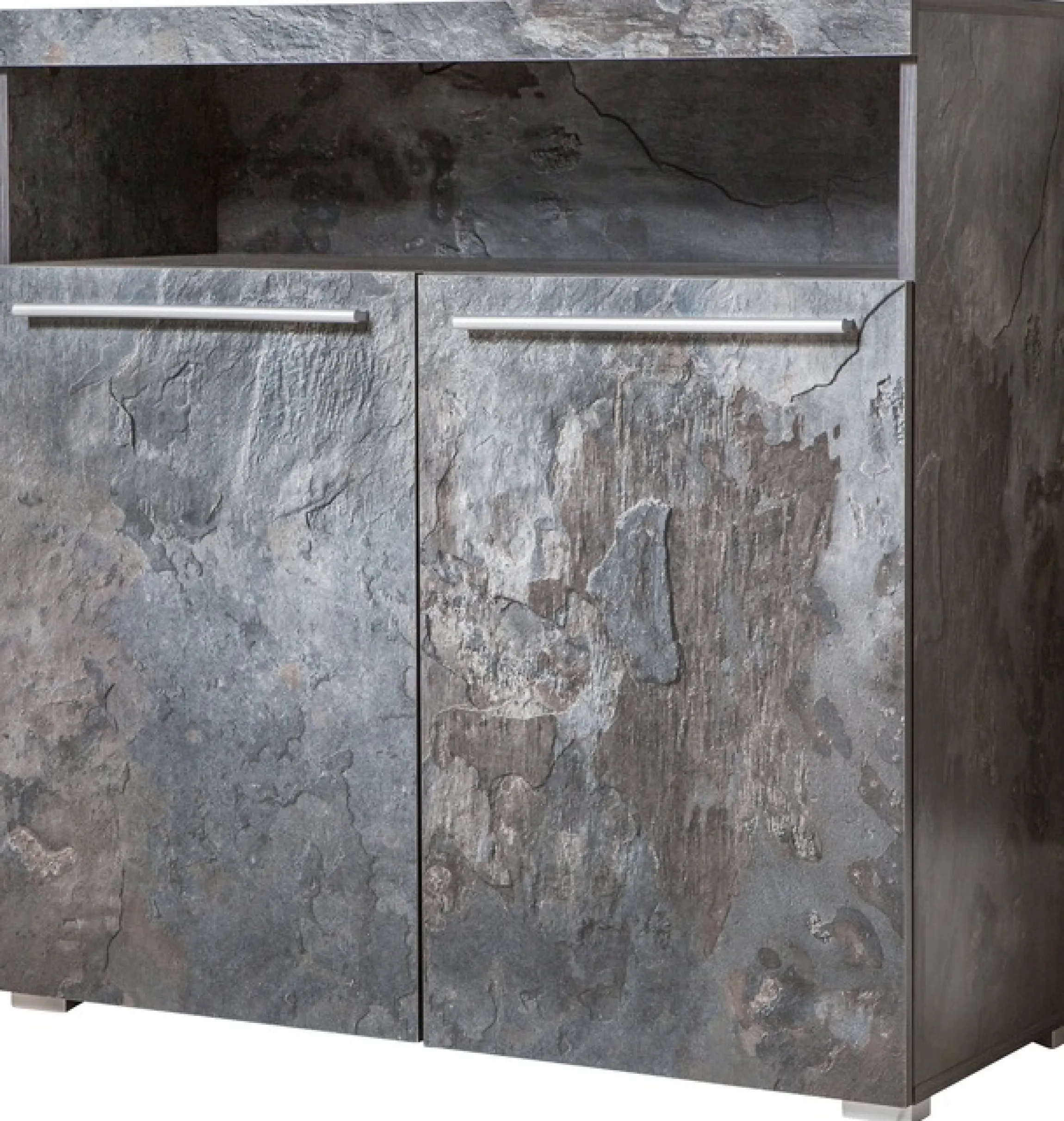 OTTO home Kommode »India, Breite 91cm, stilvolle Anrichte mit 2 Türen und offene Fach« Sideboard viel Stauraum, ohne Beleuchtung