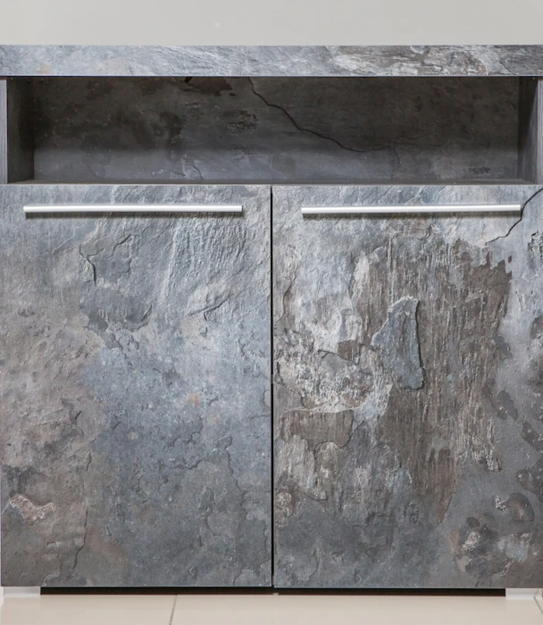 OTTO home Kommode »India, Breite 91cm, stilvolle Anrichte mit 2 Türen und offene Fach« Sideboard viel Stauraum, ohne Beleuchtung