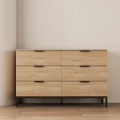 OTTO home Kommode »Jorinde« Melaminoberfläche, flexibler Stauraum und robustes Metallgestell