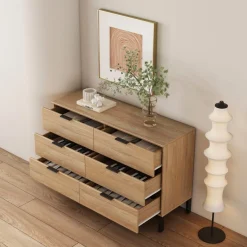 OTTO home Kommode »Jorinde« Melaminoberfläche, flexibler Stauraum und robustes Metallgestell
