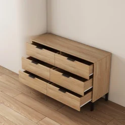 OTTO home Kommode »Jorinde« Melaminoberfläche, flexibler Stauraum und robustes Metallgestell