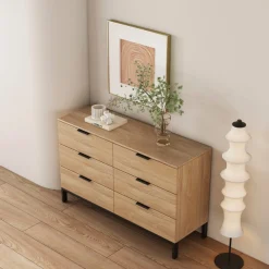OTTO home Kommode »Jorinde« Melaminoberfläche, flexibler Stauraum und robustes Metallgestell