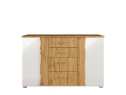 OTTO home Kommode »Kommode Fabellaa mit 4 Schubladen, 2 Einlegeböden, BxHxT 130x82x45 cm« mit viel Stauraum, 2 Drehtüren