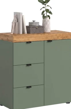 OTTO home Kommode »MAMBO II, Breite 77 cm, 1 Tür, 1 Einlegeboden, 3 Schubkästen« 1 Stk. tlg. Kommode, Anrichte, Wohnzimmer, Schlafzimmer