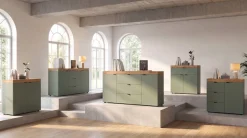 OTTO home Kommode »MAMBO II, Breite 77 cm, 1 Tür, 1 Einlegeboden, 3 Schubkästen« 1 Stk. tlg. Kommode, Anrichte, Wohnzimmer, Schlafzimmer