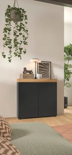 OTTO home Kommode »MAMBO, TOPSELLER!, Breite 77 cm, 2 Türen, 2 Einlegeböden« 1 Stk. tlg. Kommode, Anrichte, Wohnzimmer, Schlafzimmer