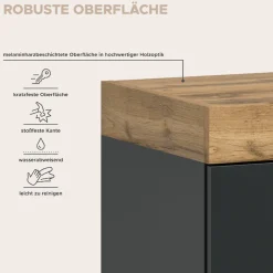 OTTO home Kommode »MAMBO, TOPSELLER!, Breite 77 cm, 2 Türen, 2 Einlegeböden« 1 Stk. tlg. Kommode, Anrichte, Wohnzimmer, Schlafzimmer