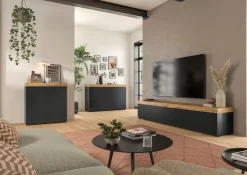 OTTO home Kommode »MAMBO, TOPSELLER!, Breite 77 cm, 2 Türen, 2 Einlegeböden« 1 Stk. tlg. Kommode, Anrichte, Wohnzimmer, Schlafzimmer