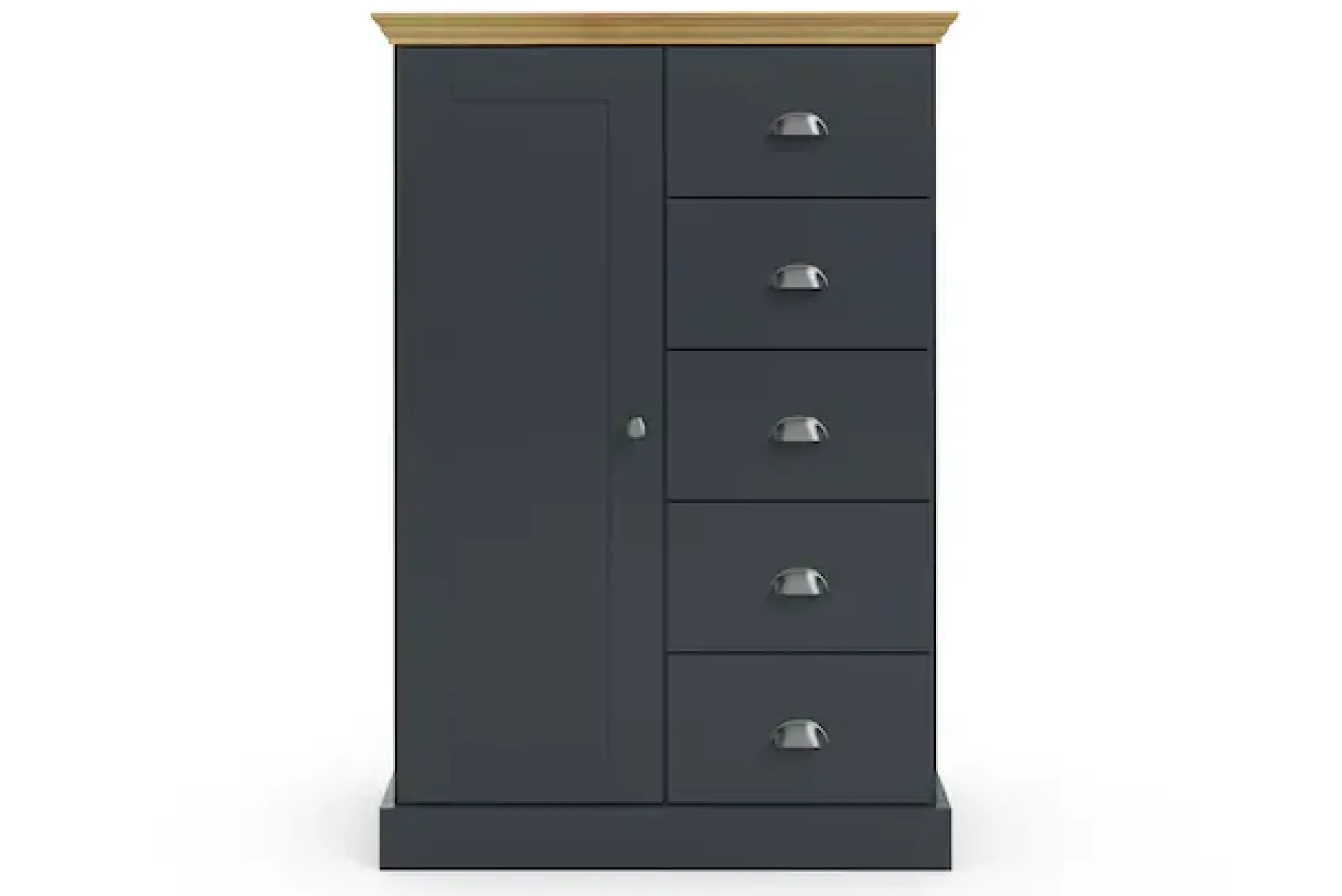OTTO home Kommode »Motala« 5 Schubladen und 2 verstellbare Einlegeböden, Breite 75cm, Höhe 110cm
