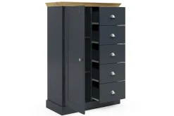 OTTO home Kommode »Motala« 5 Schubladen und 2 verstellbare Einlegeböden, Breite 75cm, Höhe 110cm