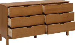 OTTO home Kommode »Post« massives Kiefernholz, mit vielen Stauraummöglichkeiten, Breite 150 cm
