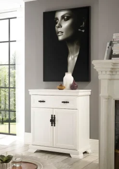 OTTO home Kommode »Royal, Schrank im Landhausstil, Wohnzimmerschrank, Mehrzweckschrank« Metallgriffe, ausreichend Stauraum, vielseitig einsetzbar, 88 cm breit