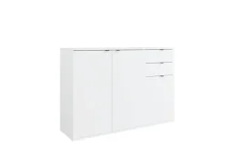 OTTO home Kommode »THALIAANA Sideboard mit 3 Türen und 2 Schubladen, Breite 120 cm« Schrank in 3 Farben erhältlich, schwarze Metallgriffe, viel Stauraum