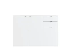 OTTO home Kommode »THALIAANA Sideboard mit 3 Türen und 2 Schubladen, Breite 120 cm« Schrank in 3 Farben erhältlich, schwarze Metallgriffe, viel Stauraum