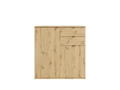 OTTO home Kommode »THALIAANA Sideboard mit 2 Türen und 2 Schubladen, Breite 80 cm« Schrank in 3 Farben erhältlich, schwarze Metallgriffe, viel Stauraum