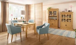 OTTO home Kommode »Vinales, mit 2 Schubläden, 2 Türen und Messinggriffe im Jugendstil« Messinggriffe im Jugendstil, mit Zierleisten und elegantem Sockel