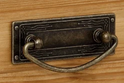 OTTO home Kommode »Vinales, mit 2 Schubläden, 2 Türen und Messinggriffe im Jugendstil« Messinggriffe im Jugendstil, mit Zierleisten und elegantem Sockel