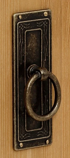 OTTO home Kommode »Vinales, mit 2 Schubläden, 2 Türen und Messinggriffe im Jugendstil« Messinggriffe im Jugendstil, mit Zierleisten und elegantem Sockel