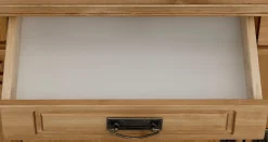 OTTO home Kommode »Vinales, mit 2 Schubläden, 2 Türen und Messinggriffe im Jugendstil« Messinggriffe im Jugendstil, mit Zierleisten und elegantem Sockel