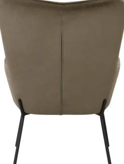 OTTO home Loungesessel »Luukas, Ohrensessel mit Metallbeinen,« 1 Stk. tlg. Stoff recyceltes Polyester, Sitz und Rücken gepolstert, Sitzhöhe 46 cm
