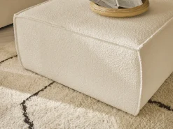 OTTO home Loveseat »FINNLEY Bouclé, Loveseat & Hocker im Set, inkl. Zierkissen« 2 Stk. tlg. verfügbar in den Stoffqualitäten Bouclé, Struktur fein und Mega Cord