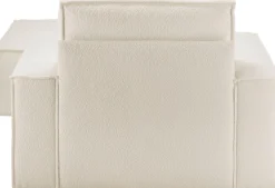 OTTO home Loveseat »FINNLEY Bouclé, Loveseat & Hocker im Set, inkl. Zierkissen« 2 Stk. tlg. verfügbar in den Stoffqualitäten Bouclé, Struktur fein und Mega Cord