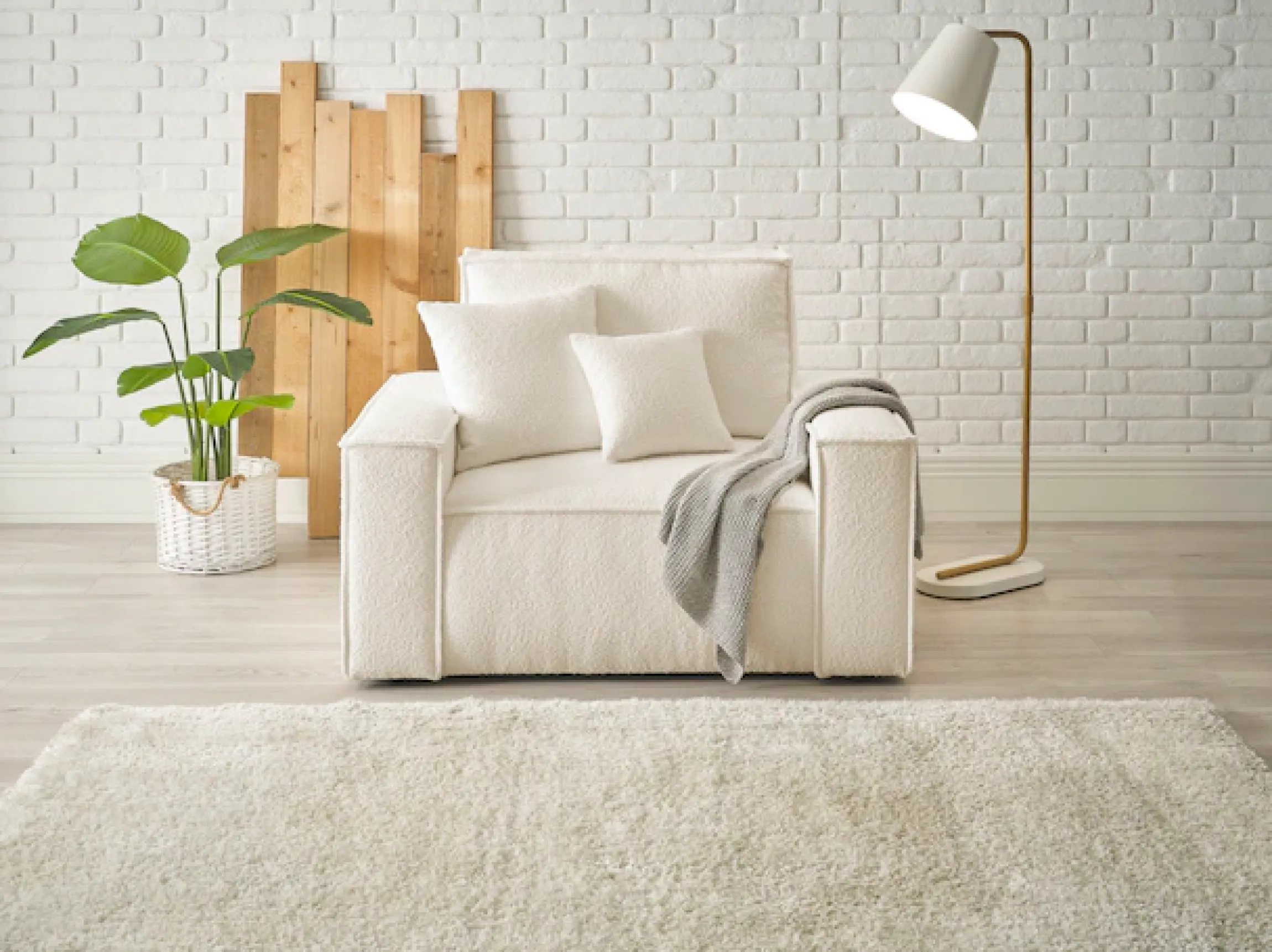 OTTO home Loveseat »FINNLEY Bouclé, XXL-Sessel, Lesesessel, inkl. Zierkissen« 1 Stk. tlg. verfügbar in den Stoffqualitäten Bouclé, Struktur fein und Mega Cord