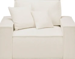OTTO home Loveseat »FINNLEY Bouclé, XXL-Sessel, Lesesessel, inkl. Zierkissen« 1 Stk. tlg. verfügbar in den Stoffqualitäten Bouclé, Struktur fein und Mega Cord