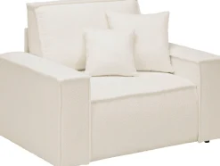 OTTO home Loveseat »FINNLEY Bouclé, XXL-Sessel, Lesesessel, inkl. Zierkissen« 1 Stk. tlg. verfügbar in den Stoffqualitäten Bouclé, Struktur fein und Mega Cord