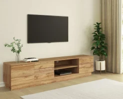 OTTO home Lowboard »Angers« Lowboard mit Push-to-open und Kabeldurchführung, Breite 200 cm