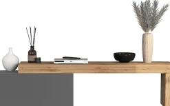 OTTO home Lowboard »Chronos TV-Board, TV-Schrank« Breite verstellbar von 180 bis 260 cm, 1 Stk. tlg. Breite 220 cm TV-Board,Lowboard,1 Klappe und ein L-Förmiger Aufsatz