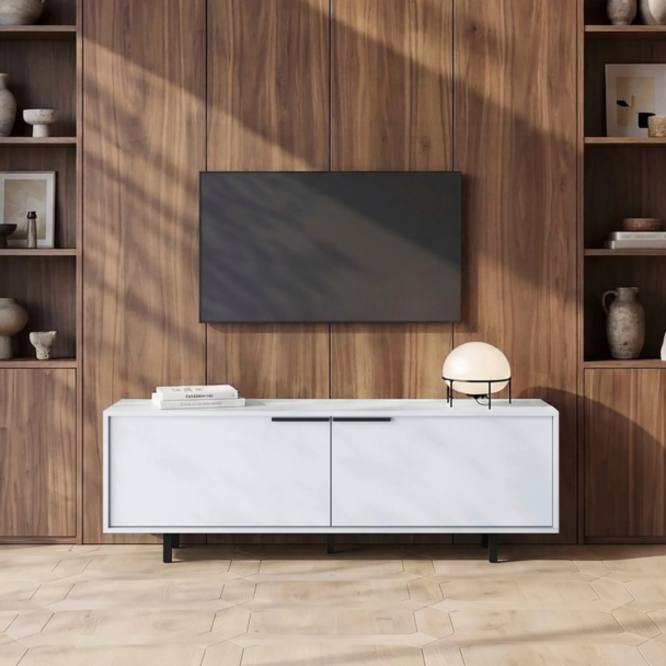 OTTO home Lowboard »Dinant« TV-Kommode mit 2 Klappen, Kabeldurchführung, Breite 150 cm, Höhe 50 cm