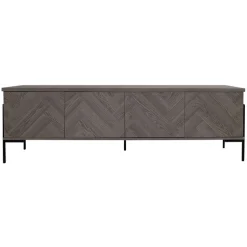 OTTO home Lowboard »Eadwine« TV-Kommode, Push-to-open, Türen mit Fischgräten Muster, Breite 175 cm