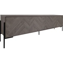 OTTO home Lowboard »Eadwine« TV-Kommode, Push-to-open, Türen mit Fischgräten Muster, Breite 175 cm