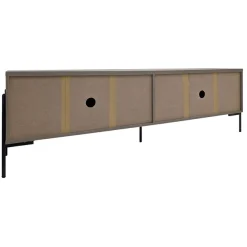 OTTO home Lowboard »Eadwine« TV-Kommode, Push-to-open, Türen mit Fischgräten Muster, Breite 175 cm