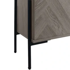 OTTO home Lowboard »Eadwine« TV-Kommode, Push-to-open, Türen mit Fischgräten Muster, Breite 175 cm