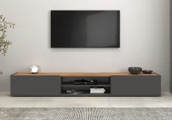 OTTO home Lowboard »Garda,TV-Kommode,TV-Möbel,TV-Bank, stehend und hängend« stehend und hängend mit 2 Klappen, 1 Einlegeboden, Breite 210 cm