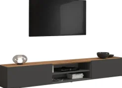 OTTO home Lowboard »Garda,TV-Kommode,TV-Möbel,TV-Bank, stehend und hängend« stehend und hängend mit 2 Klappen, 1 Einlegeboden, Breite 210 cm