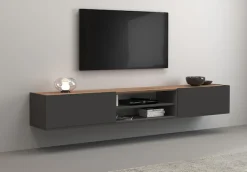 OTTO home Lowboard »Garda,TV-Kommode,TV-Möbel,TV-Bank, stehend und hängend« stehend und hängend mit 2 Klappen, 1 Einlegeboden, Breite 210 cm