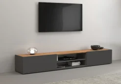 OTTO home Lowboard »Garda,TV-Kommode,TV-Möbel,TV-Bank, stehend und hängend« stehend und hängend mit 2 Klappen, 1 Einlegeboden, Breite 210 cm