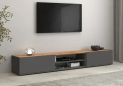 OTTO home Lowboard »Garda,TV-Kommode,TV-Möbel,TV-Bank, stehend und hängend« stehend und hängend mit 2 Klappen, 1 Einlegeboden, Breite 210 cm