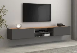 OTTO home Lowboard »Garda,TV-Kommode,TV-Möbel,TV-Bank, stehend und hängend« stehend und hängend mit 2 Klappen, 1 Einlegeboden, Breite 210 cm