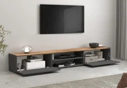 OTTO home Lowboard »Garda,TV-Kommode,TV-Möbel,TV-Bank, stehend und hängend« stehend und hängend mit 2 Klappen, 1 Einlegeboden, Breite 210 cm