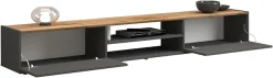 OTTO home Lowboard »Garda,TV-Kommode,TV-Möbel,TV-Bank, stehend und hängend« stehend und hängend mit 2 Klappen, 1 Einlegeboden, Breite 210 cm