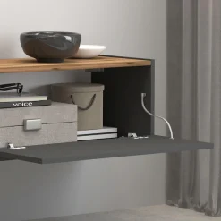 OTTO home Lowboard »Garda,TV-Kommode,TV-Möbel,TV-Bank, stehend und hängend« stehend und hängend mit 2 Klappen, 1 Einlegeboden, Breite 210 cm