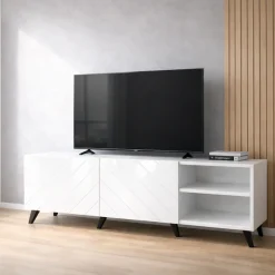 OTTO home Lowboard »HOLLY 1.5, TV-Board, TV-Kommode, TV-Schrank, TV-Unterschrank, TV-Möbel« Modernes lackiertes Hochglanz TV-Board, grifflos, Breite 150 cm