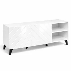 OTTO home Lowboard »HOLLY 1.5, TV-Board, TV-Kommode, TV-Schrank, TV-Unterschrank, TV-Möbel« Modernes lackiertes Hochglanz TV-Board, grifflos, Breite 150 cm