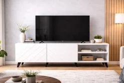 OTTO home Lowboard »HOLLY 1.5, TV-Board, TV-Kommode, TV-Schrank, TV-Unterschrank, TV-Möbel« Modernes lackiertes Hochglanz TV-Board, grifflos, Breite 150 cm